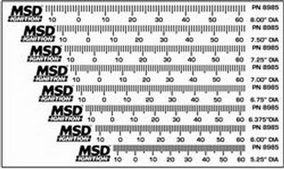 MSD Timing tape kit 5,25" to 8" 8pc. - MSD8985