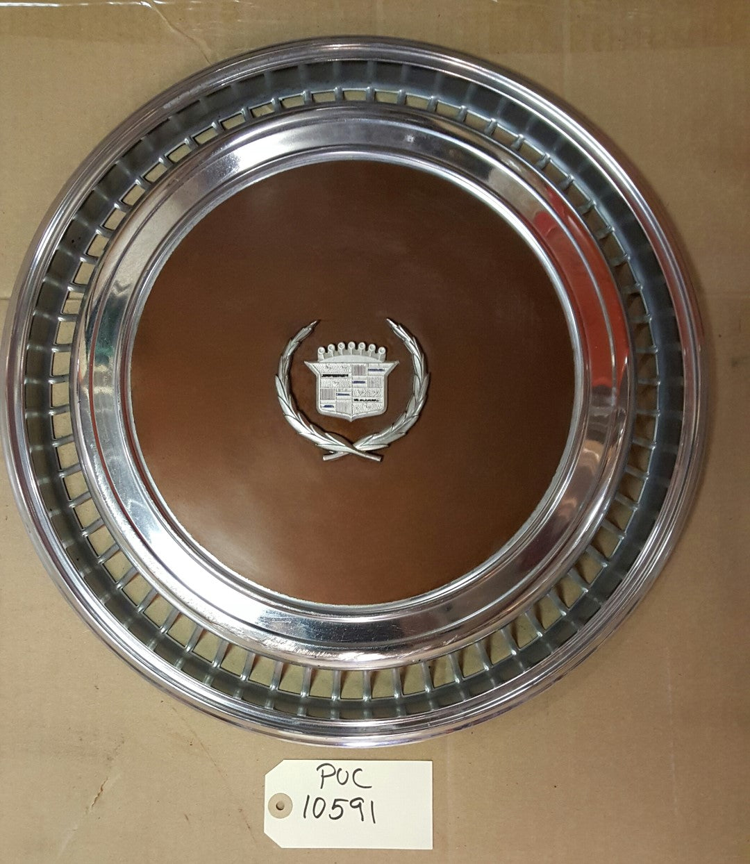 Cadillac Hub Cap Light Brown - PUC10591