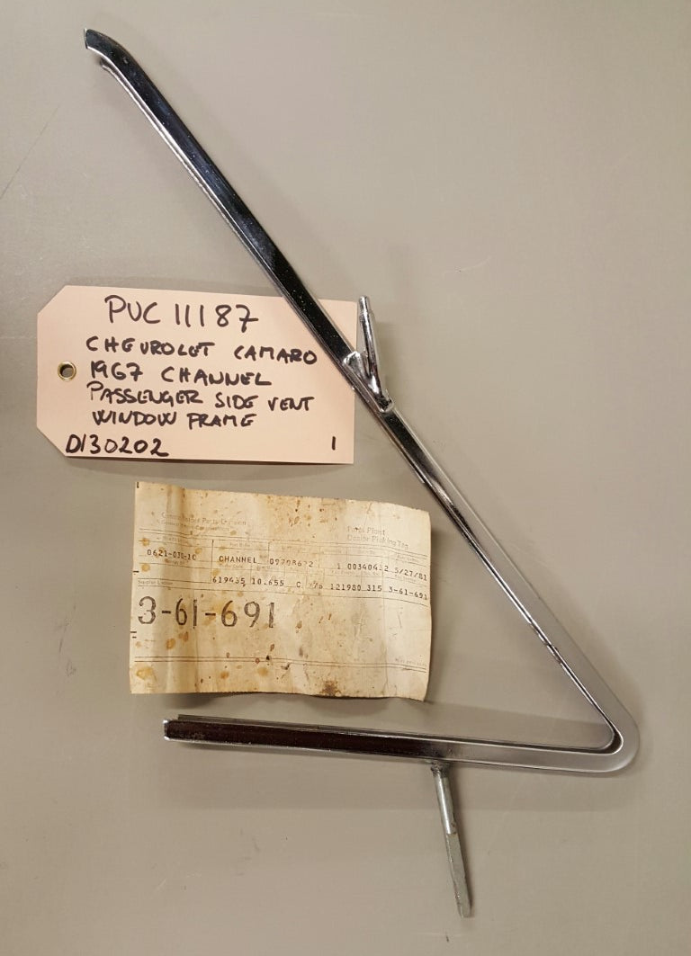 1967 Chevrolet Camaro Side vent window frame RH - PUC111871
