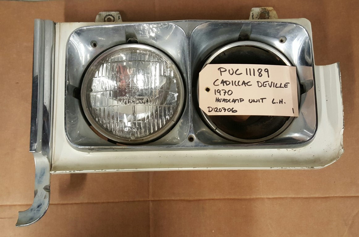 1970 Cadillac Deville Headlamp unit LH - PUC11189