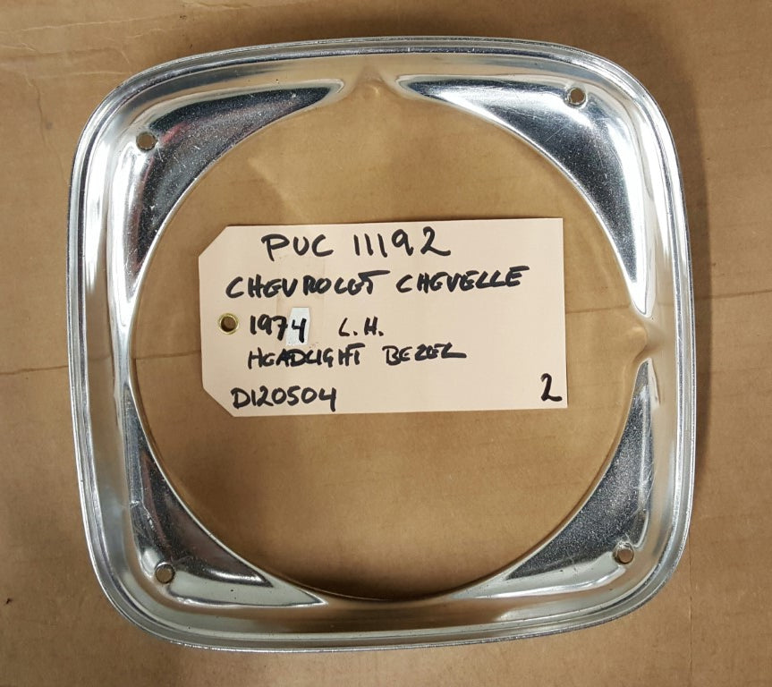 1974 Chevrolet Chevelle Headlight Bezel LH - PUC11192