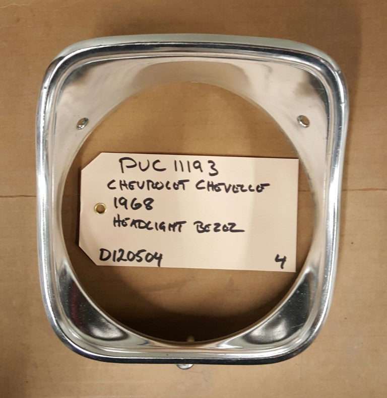 1968 Chevrolet Chevelle Headlight Bezel  - PUC11193