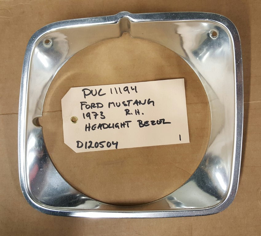 1973 Ford Mustang Headlight Bezel RH - PUC11194