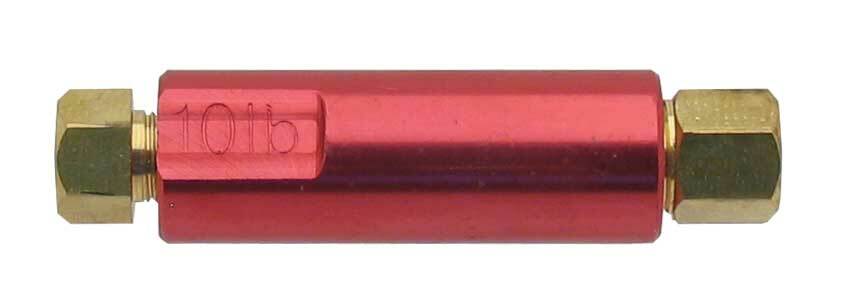 Residual check valve for drum brakes 10lb Red - RPV10