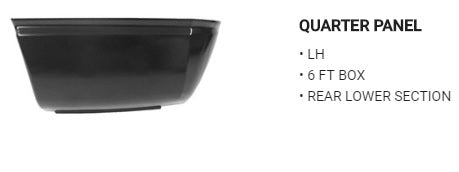 Quarter panel lower rear 6ft box LH - RRP1471