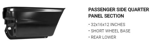 Quarter Panel Short Wheel Base RH 92- Ford Van - RRP3281