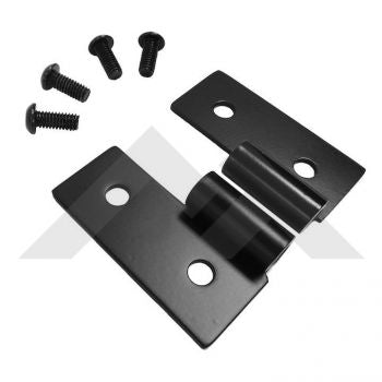 Lower door hinge bracket set (Black SS Steele) - RT34092