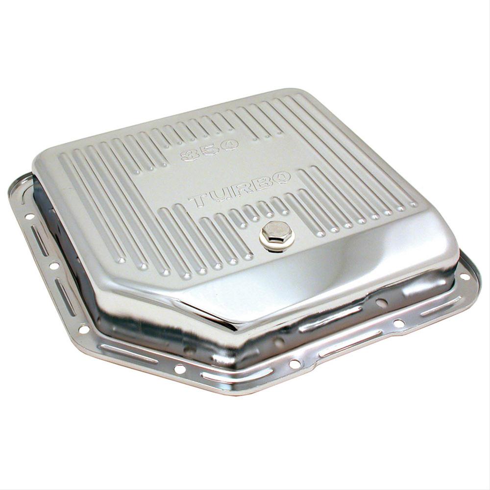 Oil pan TH350 Chrome w/drain plug  - SPC5450