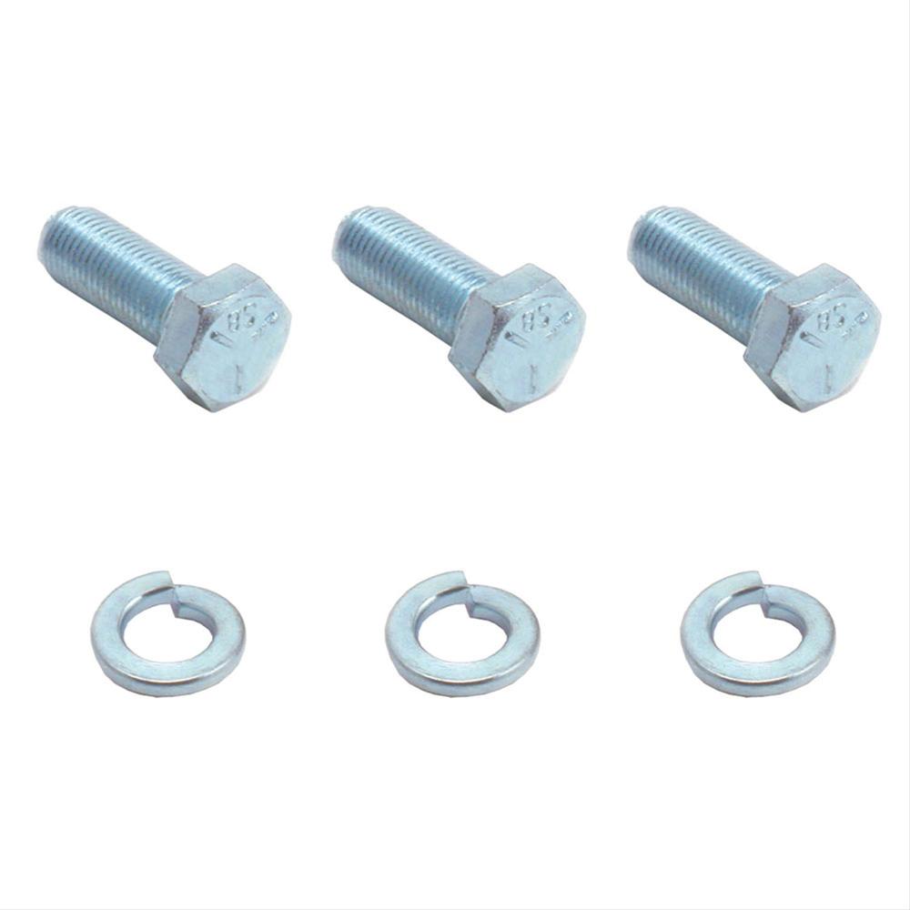 Crankshaft Pulley Bolts/Washers, Hex, 3/8-24". 3pc - SPE4693