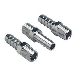 Nipple, Straight, 3/8" Hose to 1/4" Male NPT Steel - SUM-G3118