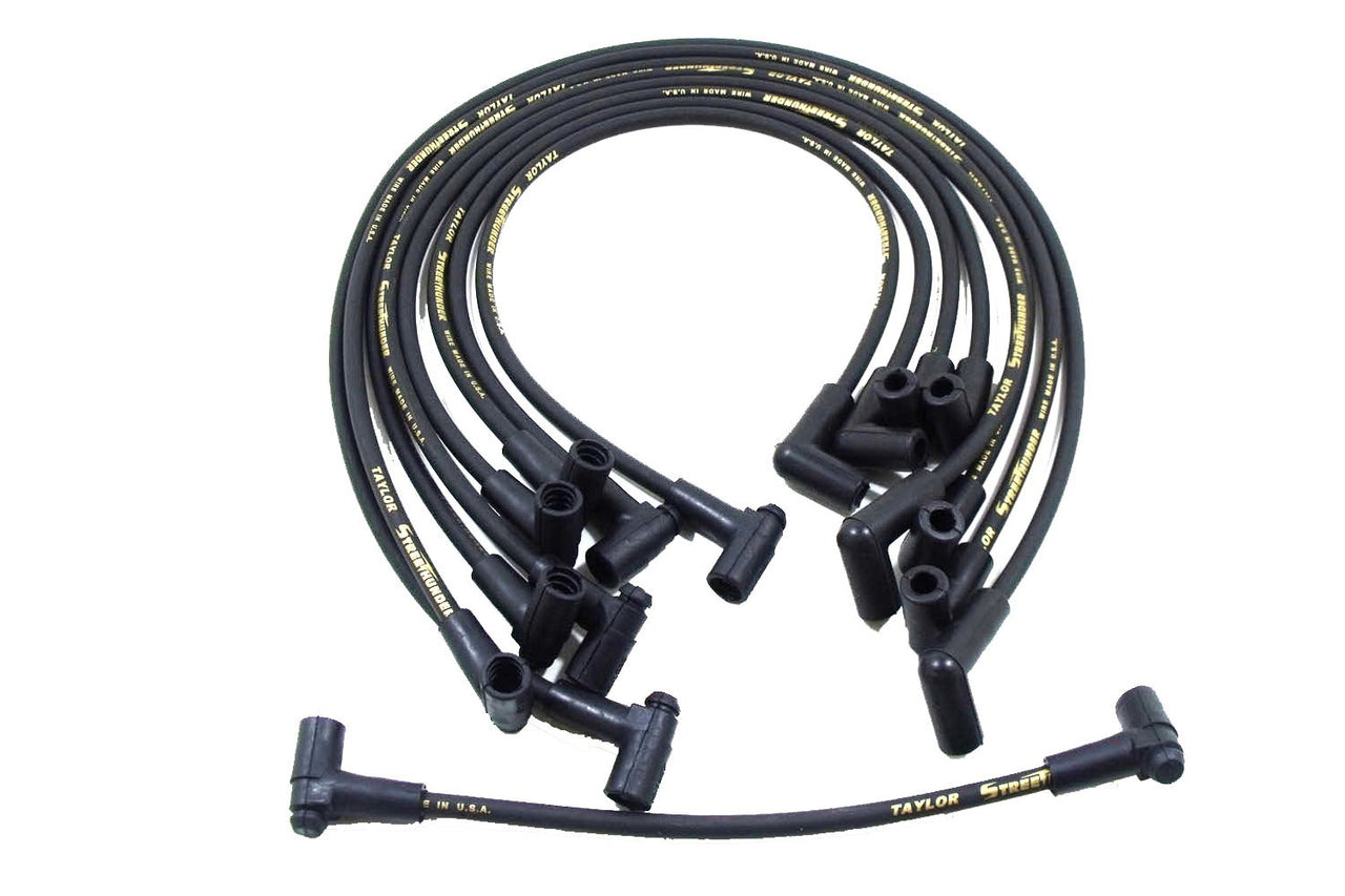 Spark Plug Wires 8mm 90degree Black SBC HEI - TAY51002