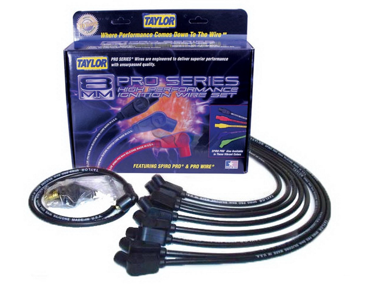 Spark Plug Wire 135Degree 8mm, HEI Black, BB Chev - TAY76032