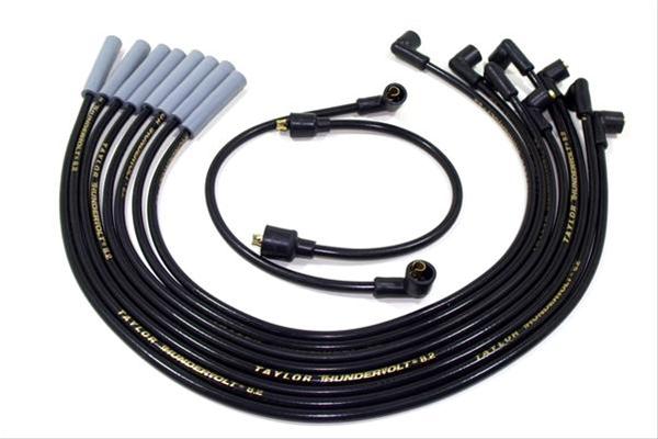 Spark Plug Wires 8,2mm Straigt Black AMC/Ford/GM - TAY84052