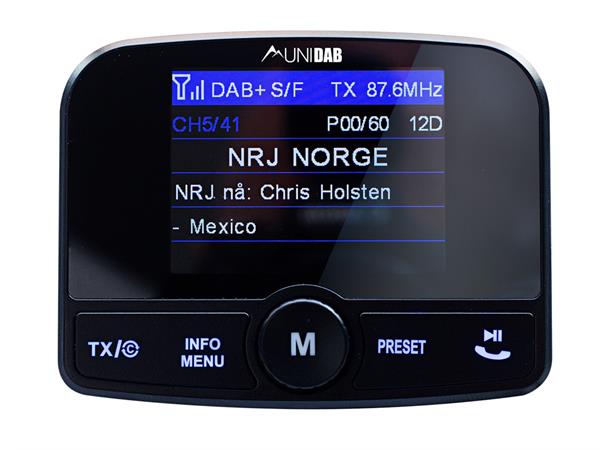 Dab adapter Unidab m/BT,FM,AUX - UD8