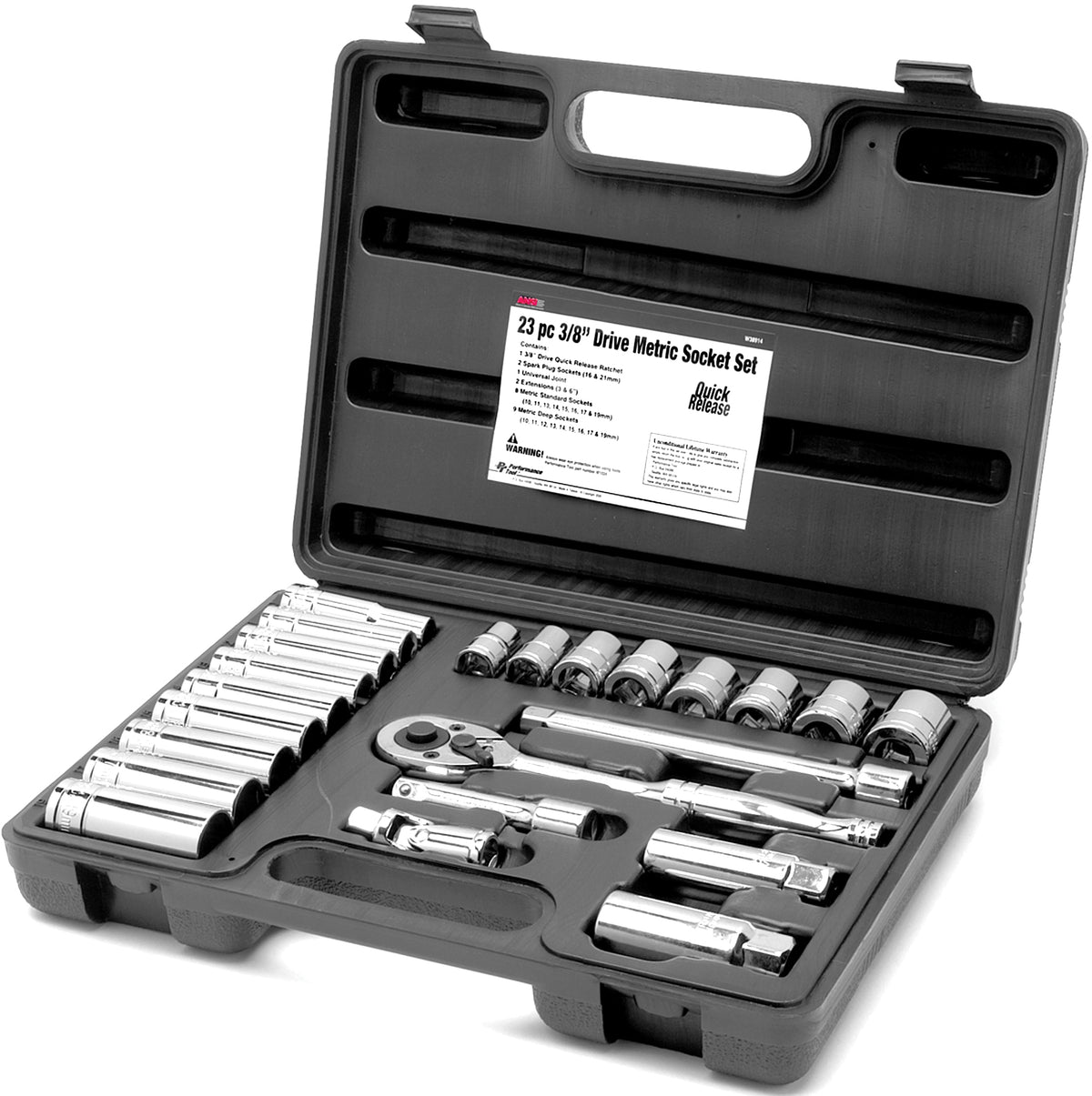 Pipe sett metrisk 23 deler - W38914