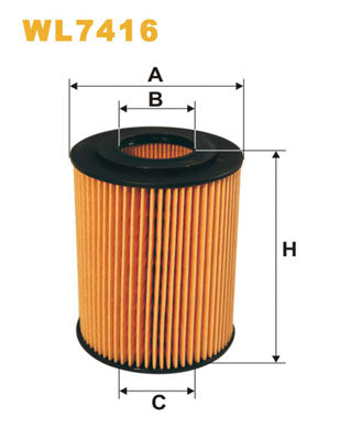 Oil Filter 3,0L CRD 06-10 Commander/300C  - WIXWL7416