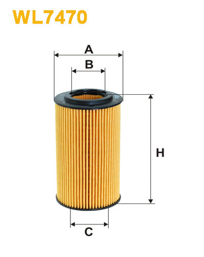 Oil Filter Cartridge 2,2LTD Patriot/Compass 10-14 - WIXWL7470